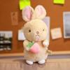 Carrot Rabbit Plushy With Q Version Cuddly Animal Toys Sleeping Pillow Toy