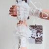 1 Paar Jk Lolita Spitze Handgelenkstulpen Seidenband Y2K Schwarz Weiß Rüschen Handschuhe Für Mädchen Cosplay Requisiten