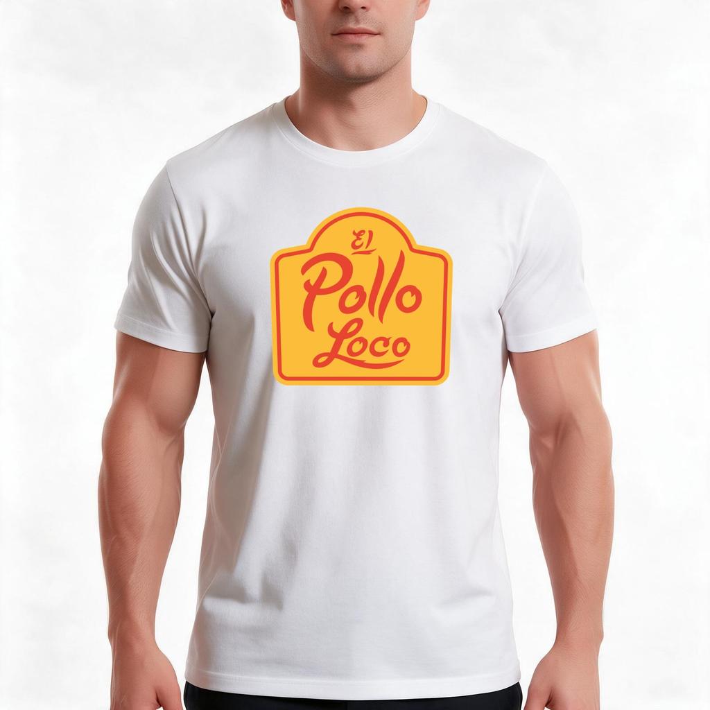 El Pollo Loco TShirt Summer Casual Cotton Tee Oversized Streetwear Tops Vintage Graphic Print Loose Fit Short Sleeve