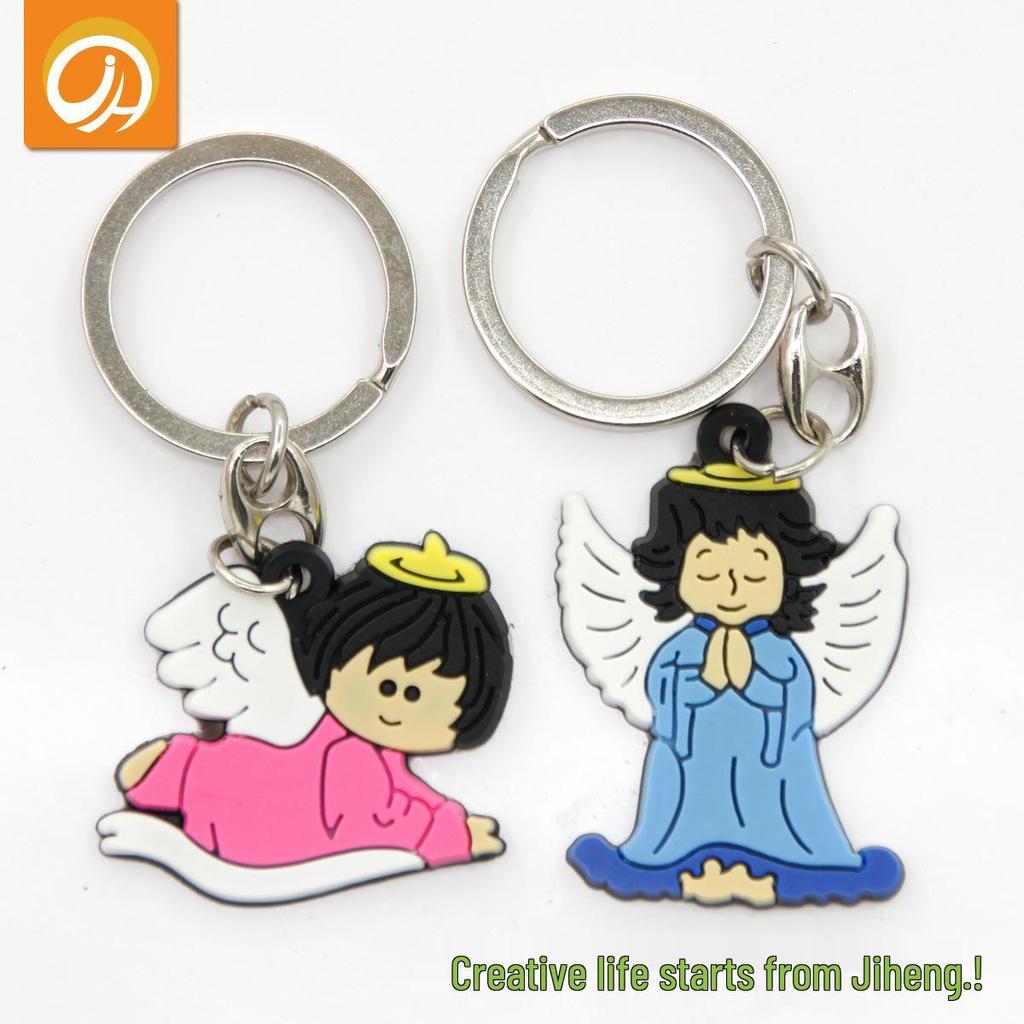 Unisex Cartoon PVC Keychain