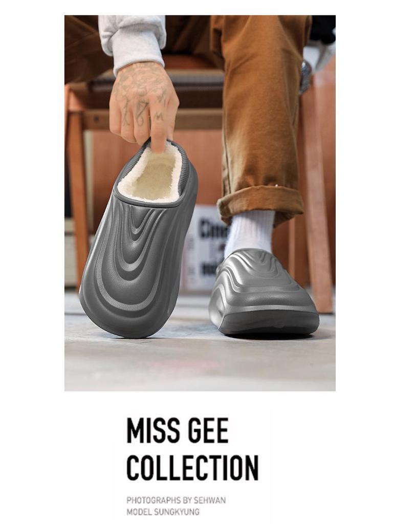 Herr 2025 Vinter Bomullstofflor: Inomhus/Utomhus EVA-sula, Höjdökning, Varm Häl-Täckt Design.