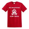 Quarantine and chill tshirt lock down 2020 tshirt novelty funny army isolation