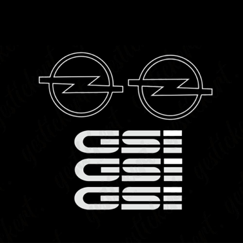 Sticker set for Opel Kadett E GSi Sticker Decal Tuning темно серый