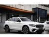 Compatible with Mercedes-AMG X253: GLC 63 front and rear bumpers, grille, and black/white/silver exhaust tips.