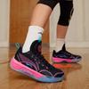 Li Ning Youth Yu Shuai Low Comfortable Lightweight Non-Slip Shock Absorbing Wear-Resistant Low-Top Basketball Shoes Kids sneakers Black Pink YKBS058-1