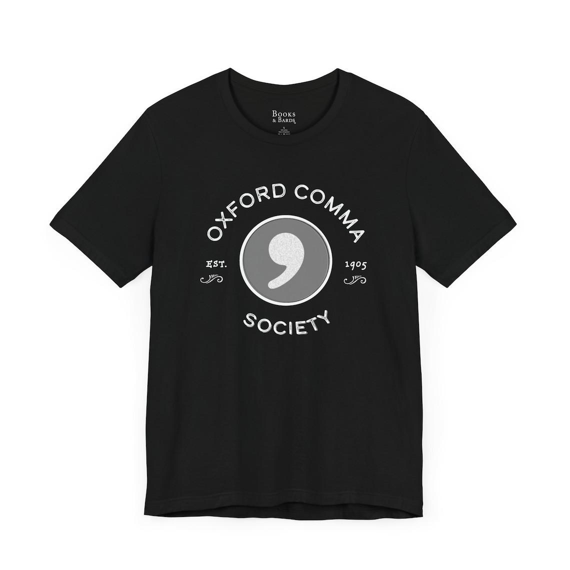 Oxford Comma Tee | Grammar Shirt | Editor Writer  unisex T Shirt Mens Womens Tees Top 4XL