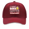 Fun I Made Beer Disappear Printed Adjustable Distressed Hat Casual Outdoor Hat Great Gift for Be Sandwich Baseball Cap