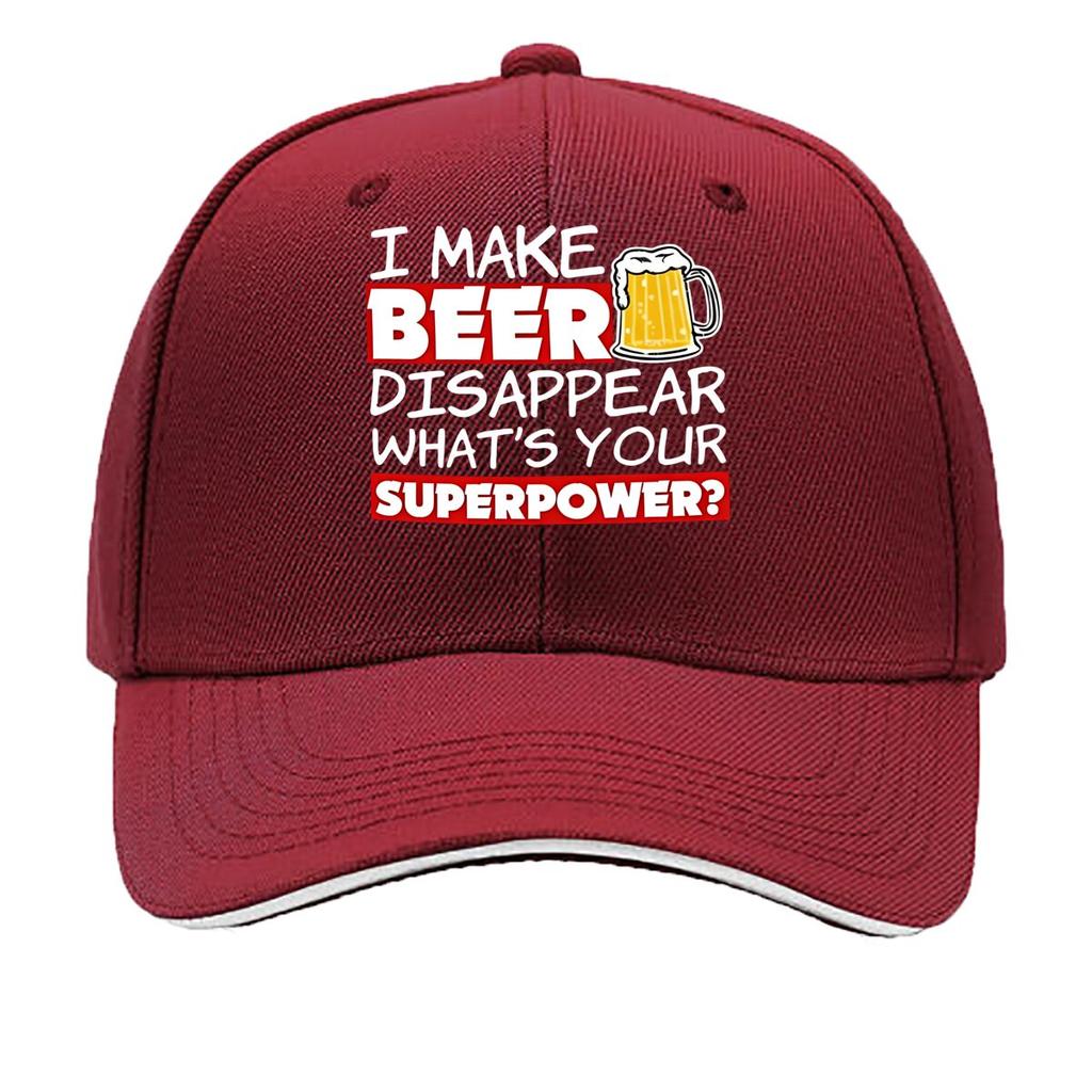 Fun I Made Beer Disappear Printed Adjustable Distressed Hat Casual Outdoor Hat Great Gift for Be Sandwich Baseball Cap