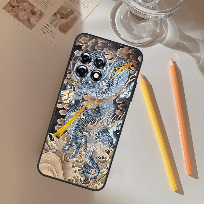 

Japanese Dragon Funda For OnePlus 13 13R 12 R 11 9 10 Pro 8T 9RT 10T OnePlus Nord 4 CE 2 3 Lite N20 N30 Case OnePlus Nord