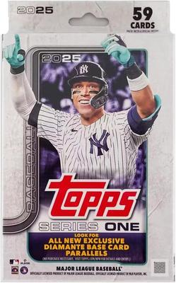 2025 Series 1 Baseball Trading Cards Hanger Box (59 Cards)