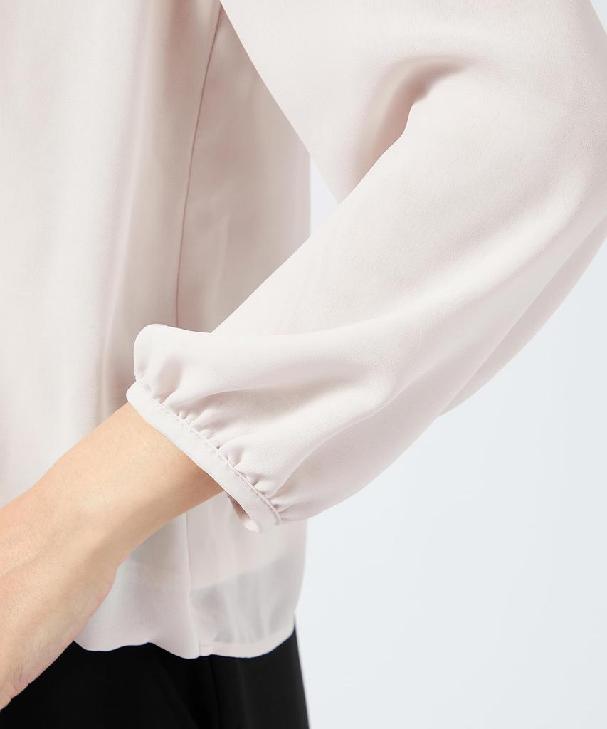 AC by Alpha Cubic Pleated Size Size L T-Shirt, Women's, 351605, Gray,