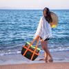 Mesh Beach Bag Portable Pool Bag Lightweight Foldable Swimming Pool Bag Waterproof Sandproof for Cruise Swim Vacation Essentials