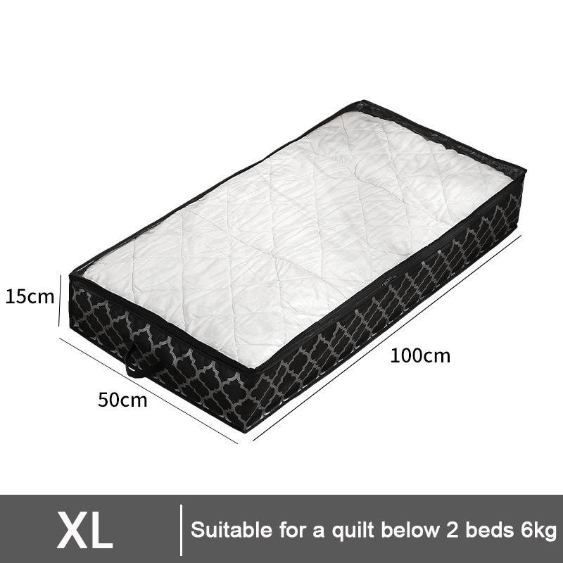 Underbed Storage Bag Large Capacity Transparent Foldable Clothes Quilt Pillow Wardrobe Organizer Sundries Storage Bag