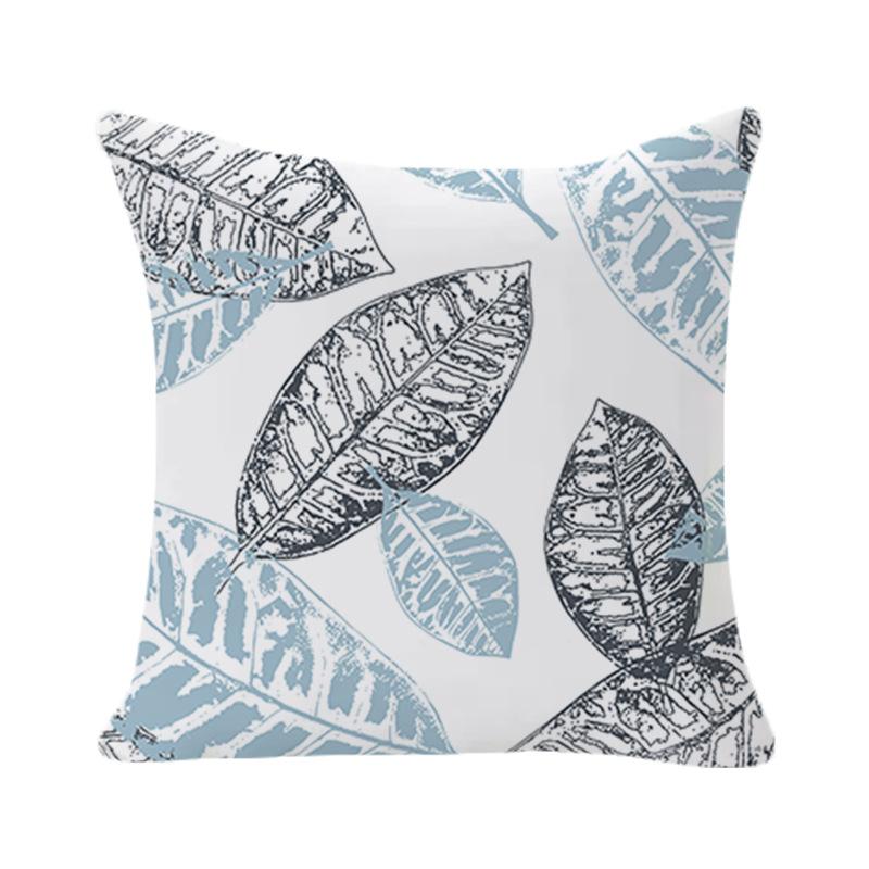 Einfacher geometrischer Druck Kissenbezug Abstraktes florales Wohnzimmer Sofa Kissenbezug