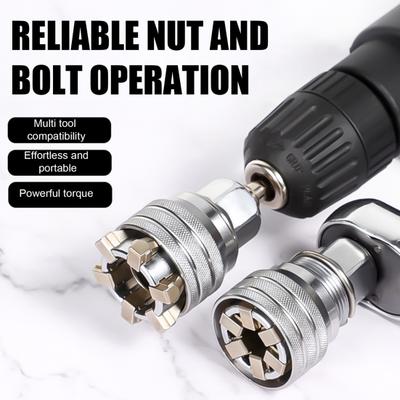 Multifunktions-Universal-Steckschlüsselwerkzeug Einstellbarer Hochdrehmoment-Ratschen-Drehmomentschlüssel