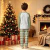 Family Matching Christmas Pajama Set Long Sleeve Long Pants Round Neck Print for Adults and Kids