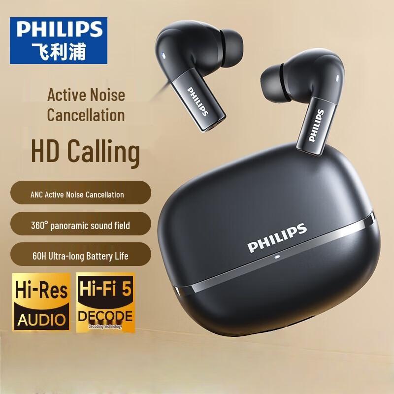 

Philips TAT3569 True Wireless Noise-Cancelling Bluetooth Earbuds