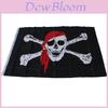 Jolly Roger Piratenvlag Banner Polyester Materiaal Halloween Decoratie Voor Piratenliefhebbers