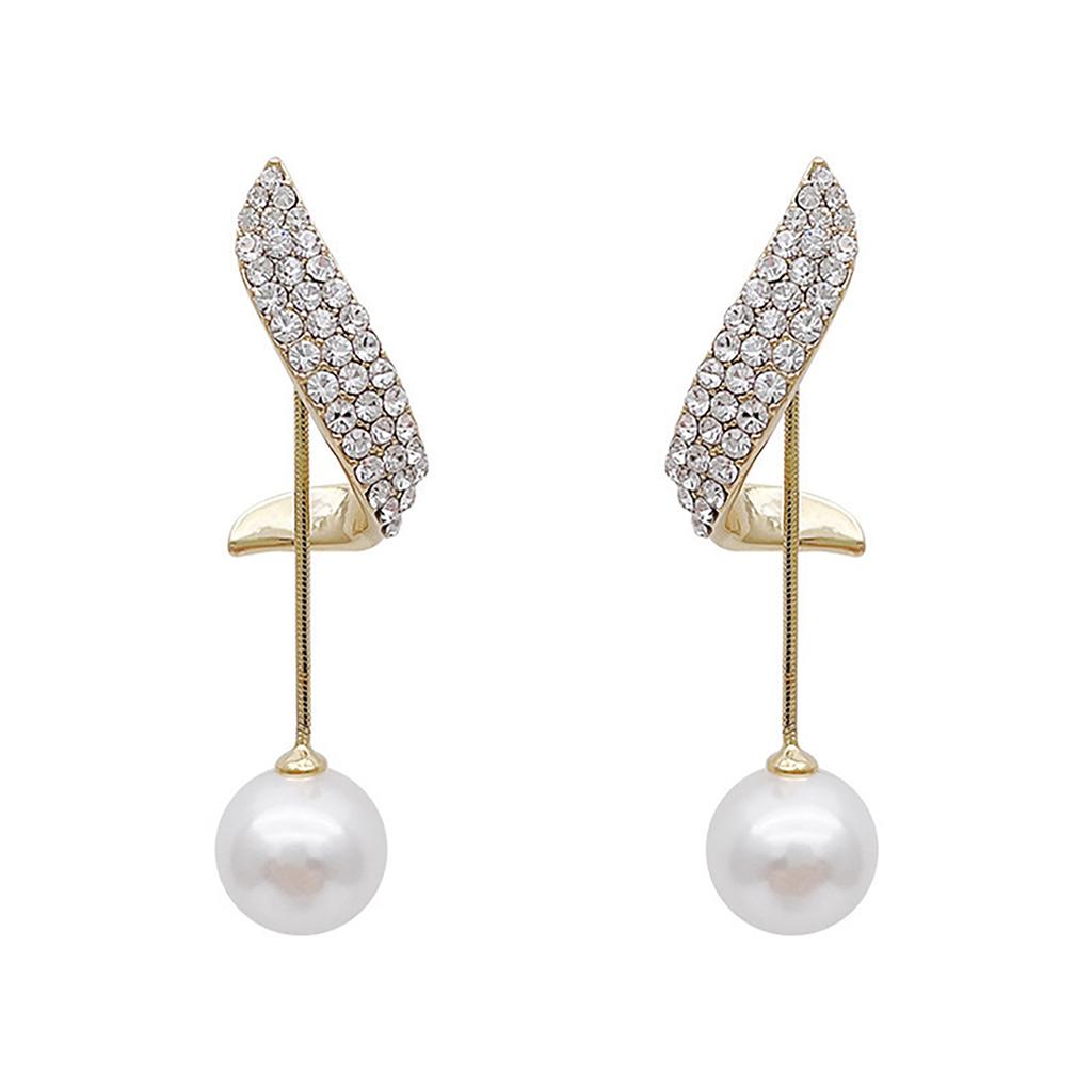 2 Pieces Of Women's Trendy And Elegant Pearl Tassel Earrings, Outdoor Travel, Carnival, Party, Holiday Dressing Gifts -4833