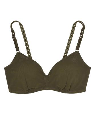 Bra for Easy and Beautiful High Side Design That Show Through Clothes LL [Unnanacool] Non-wired Wear, Won't [364 Simple] Bra, Wireless, JB3710,