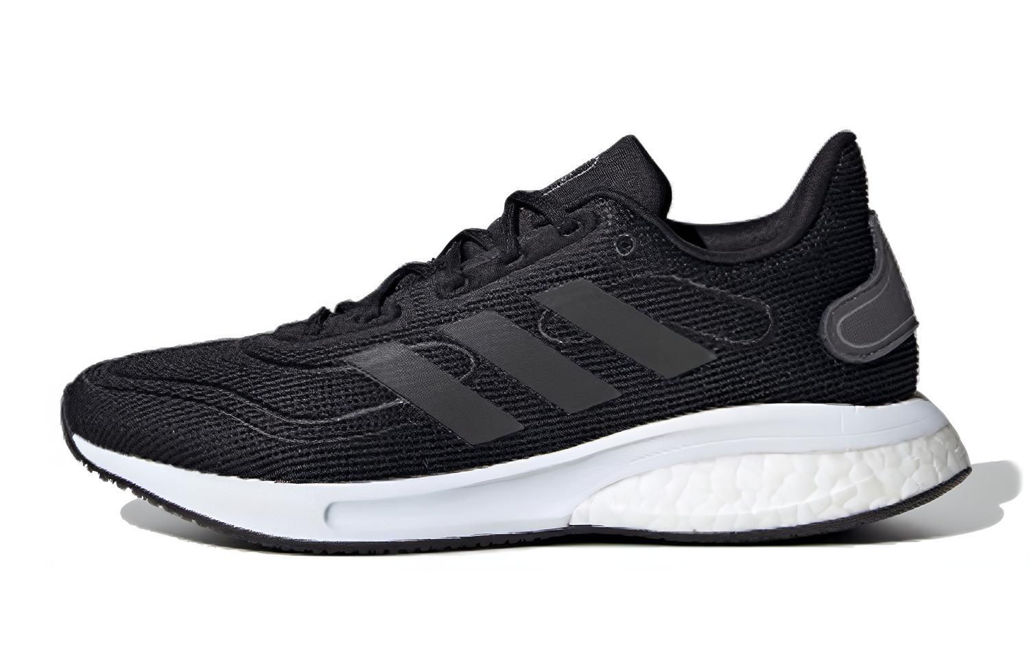 Adidas Galaxar Supernova J Нескользящие и дышащие низкие детские кроссовки для бега Черно-серые Подростковые FW9113 36⅔