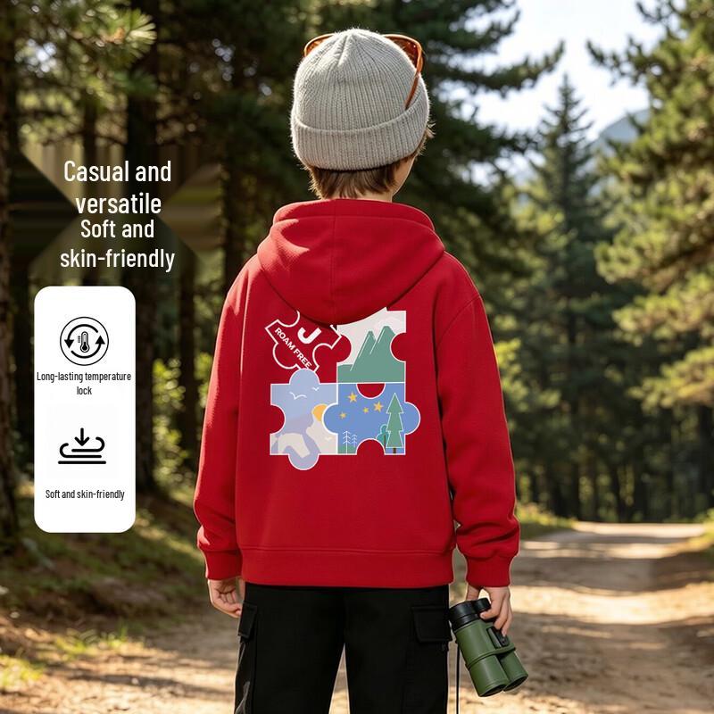 JEEP Kids' Hooded Casual Pullover Sweatshirt