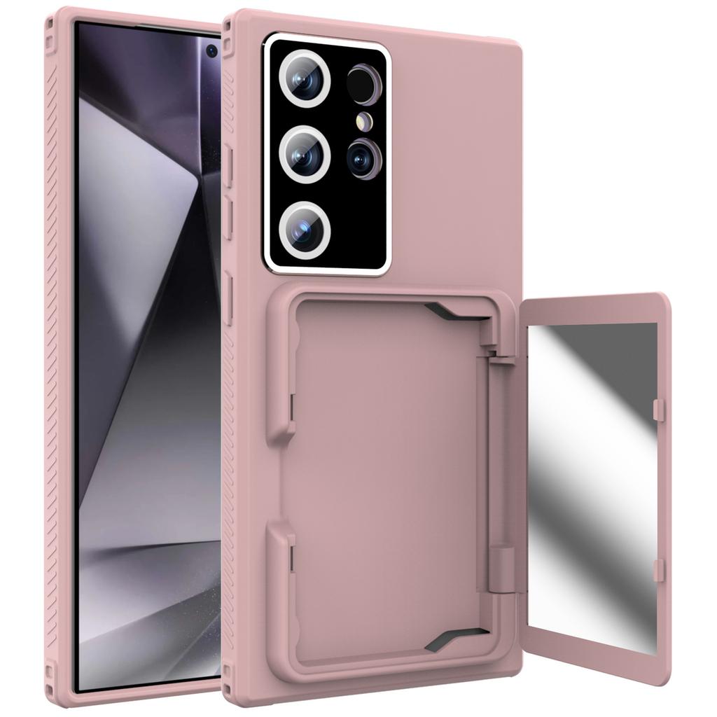 Suitable for Samsung S24 Ultra Mobile Phone Case New Anti Fall S24 Protective Case Card Case Mirror S24plus Case