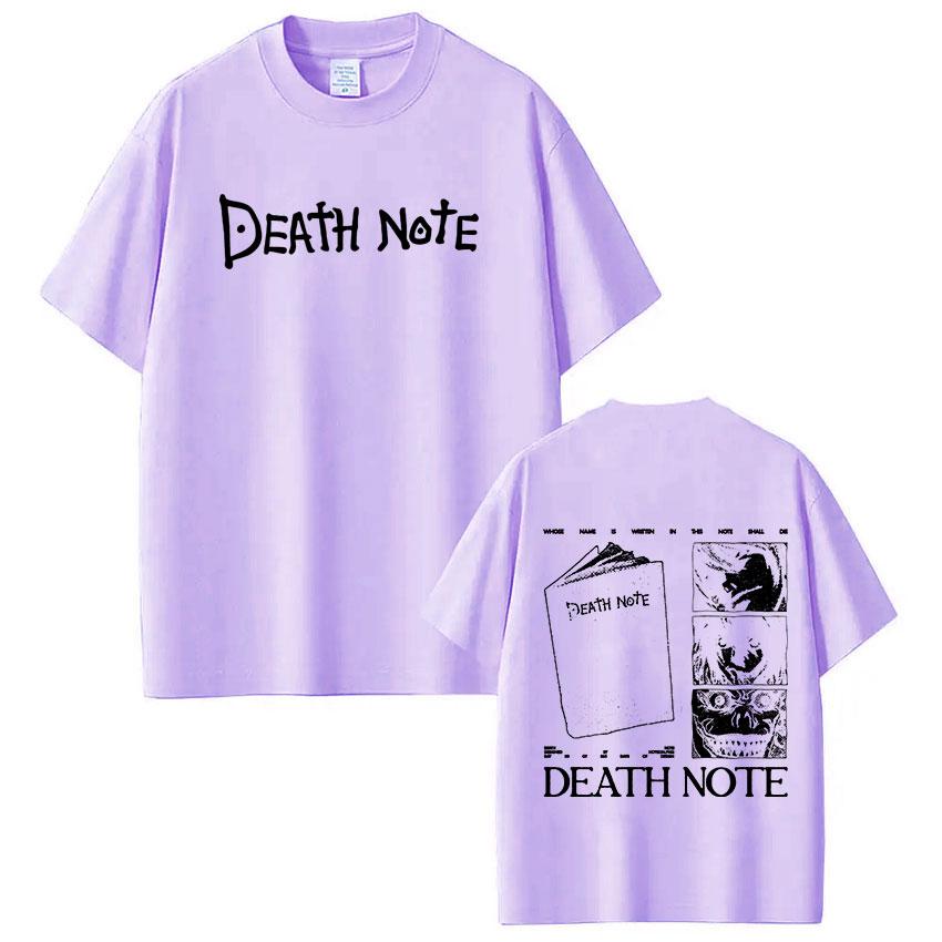 Anime Death Note Ryuk Yagami Light LLawliet T Shirts Unisex Women Cotton Casual Tee Shirt Fashion Short Sleeve Tshirts Streetwear