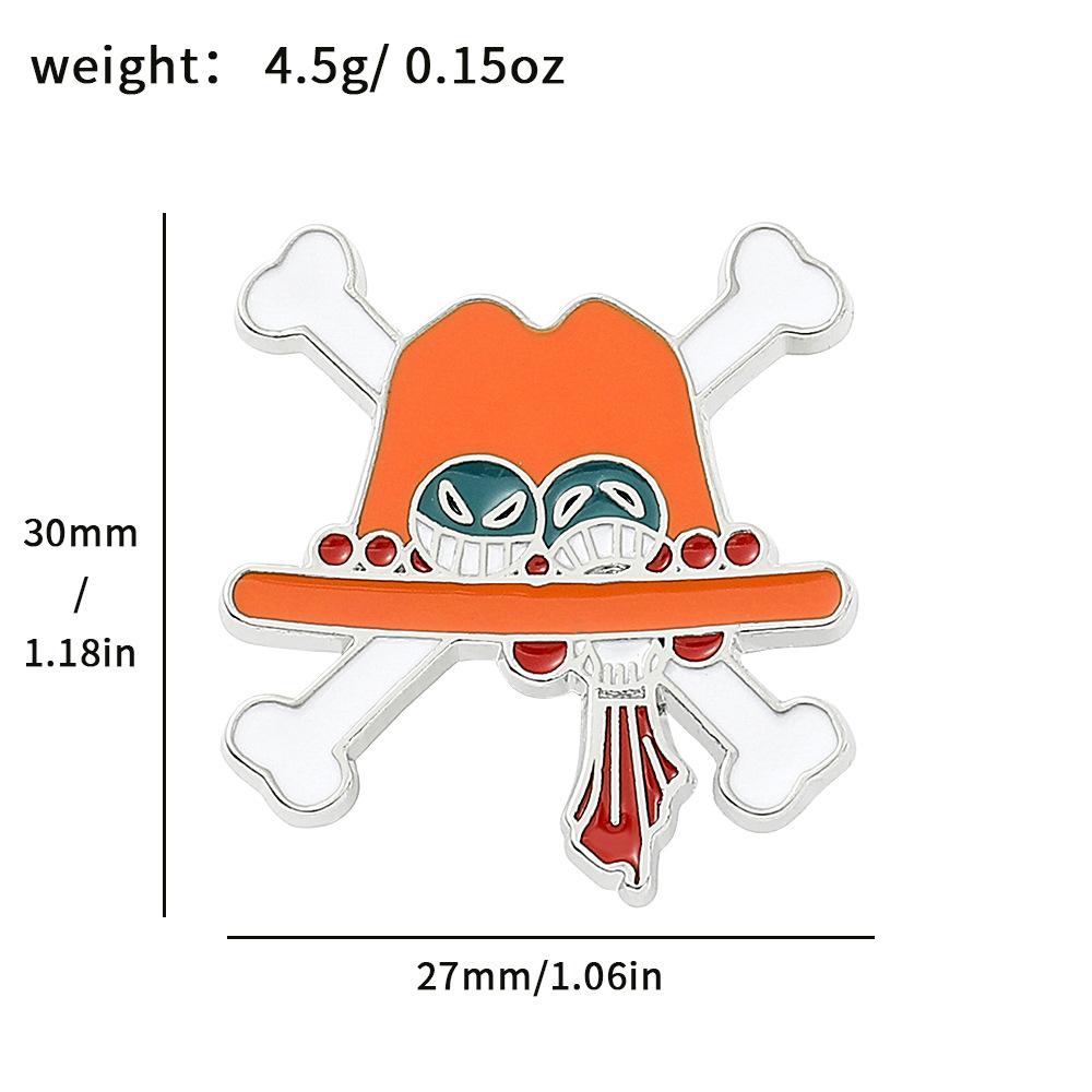191 Spot ONE PIECE Brooch Riman Metal Badge Luffy Pirates One Piece Pin Accessories