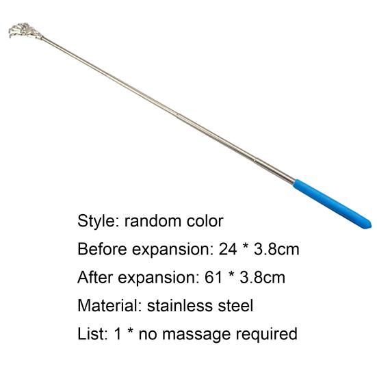 Back Scratcher Portable Lightweight Anti-rust Long Handle Back Scratcher Massager Tool for Men
