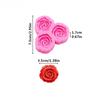 3D Rose Floral Large Small Resin Accessories Silicone Molds DIY Floral Resin Phone Case Head Rope Mold Flower Chocolate Mold