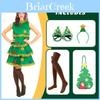 Christmas Tree Cosplay Dress For Women With Polyester Nylon Blend For Holiday Party Costumes