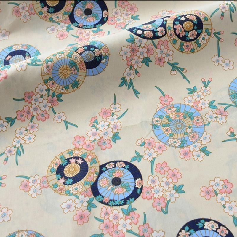 Classics Pastoral Floral Poplin Cotton Fabric DIY Children's Wear Cloth Make Bedding Quilt Decoration Home Sewing Cloth