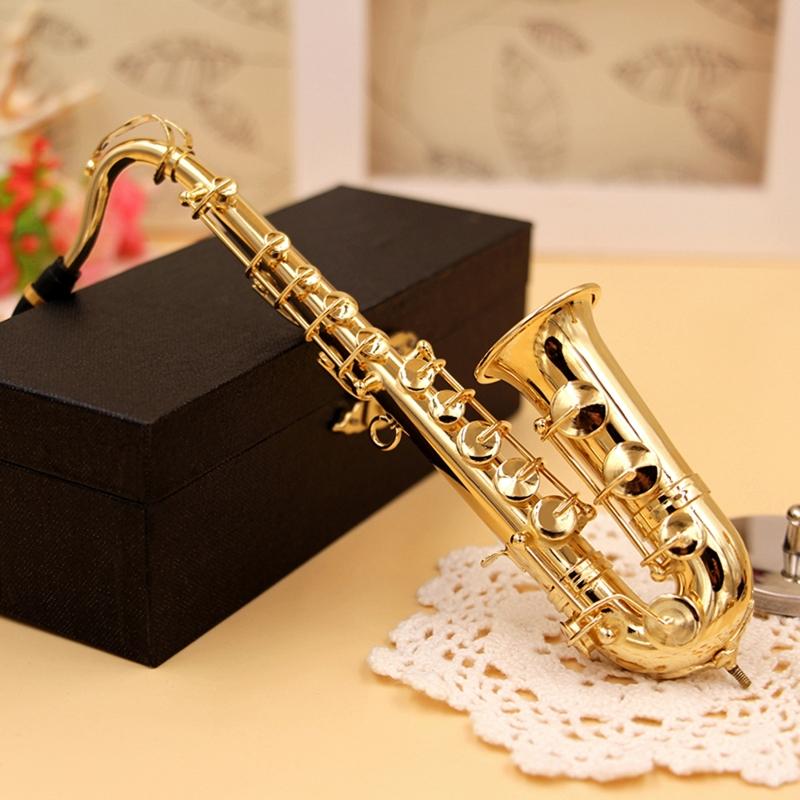 Mini Musical Instrument Miniature Dollhouse Model Mini Alto Saxophone Model