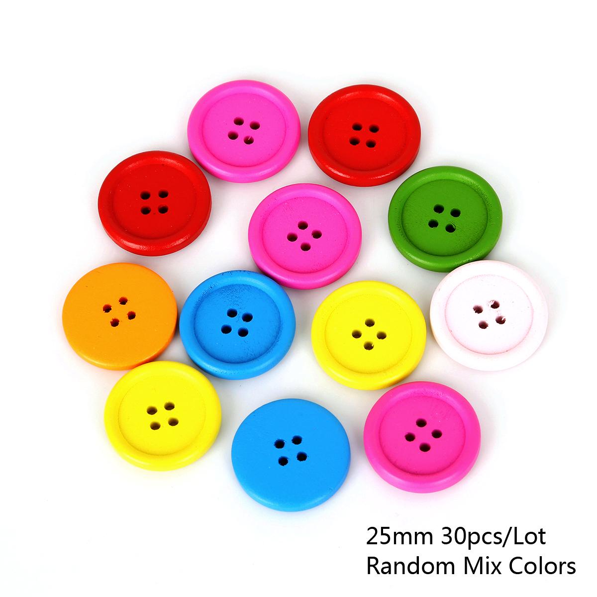 

15-30 мм круглая пуговица с 4 отверстиями деревянные пуговицы пуговицы для скрапбукинга швейные принадлежности аксессуары для одежды своими руками разноцветный