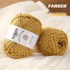 Silver Flash Hollow Cotton Yarn Ball Kit for Hand Knitting & Crochet - Includes Yarn, Hook, and Instructions for DIY Scarf and Sweater Projects