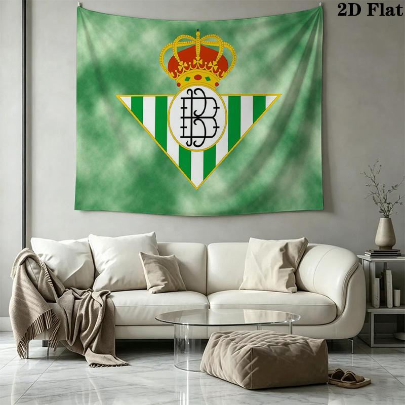 Real Betis Wall Tapestry Aesthetic Wall Hanging Printed Fabric Blanket Decorative Tapestries for Bedroom Living Room Home Decor
