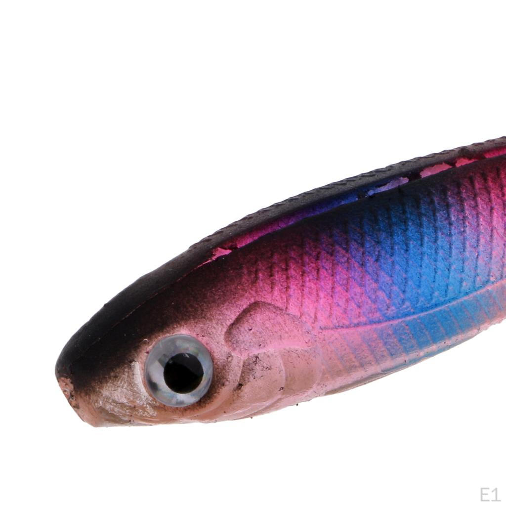 5pcs Fishing Soft imulation Fish Artificial Made of High Quality PVC Material Durable to use