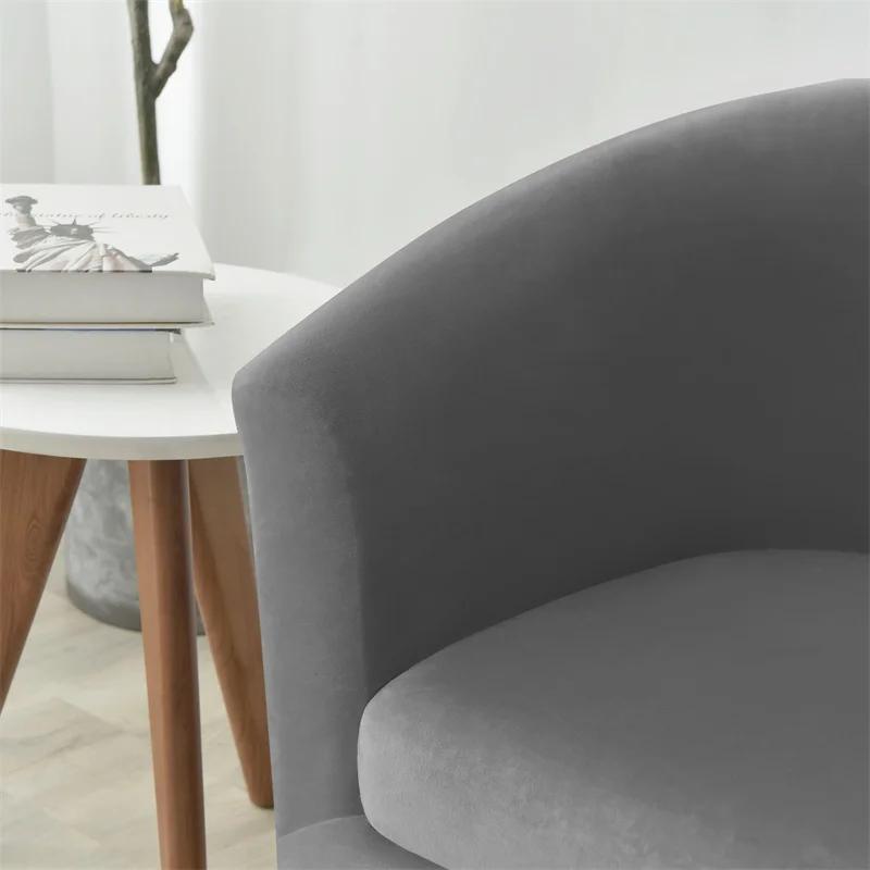 Elastic Makeup Nail Chair Cover Velvet Club Tub Armchair Covers Stretch Single Sofa Chair Slipcover with Seat Cover Home Hotel