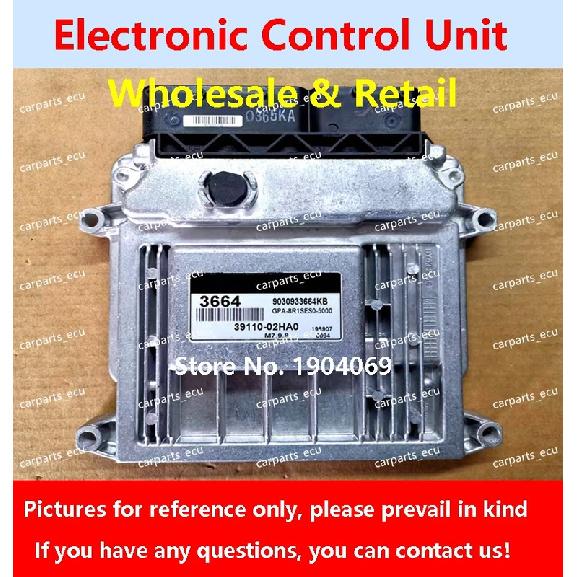 Y7F 39119-26833 ECU 0016 39110-02KI0 0379 39110-02QA0 For Hyundai Elantra KIA Car Engine Computer Board/M7.9.8 3664 39110-02HA0 39110-02HA0