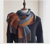 "New Autumn/Winter Nordic Houndstooth Scarf - British Versatile Double-Sided Tassel Plaid Shawl"