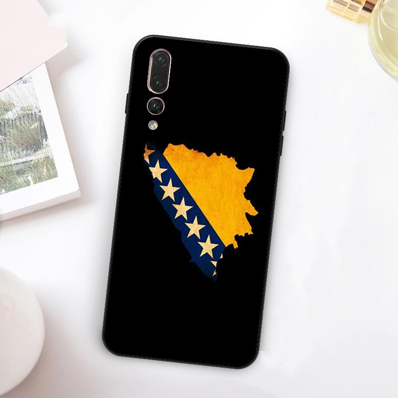 Bosna i Hercegovina Heart For Huawei Nova Y73 Y72 Y90 Y70 Y60 Y91 Y61 12s 12i 11i 8i 9 10 SE P60 P30 Pro P40 Lite Case