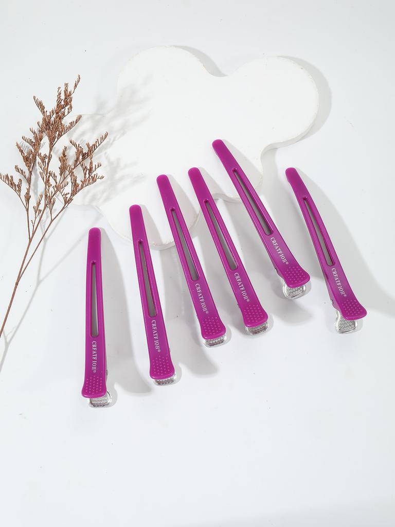 6 Pieces/set of Non Bent Hair Clips Hair Clippers Crocodile Hair Clips Hair Salon Styling Tools Hair Accessories