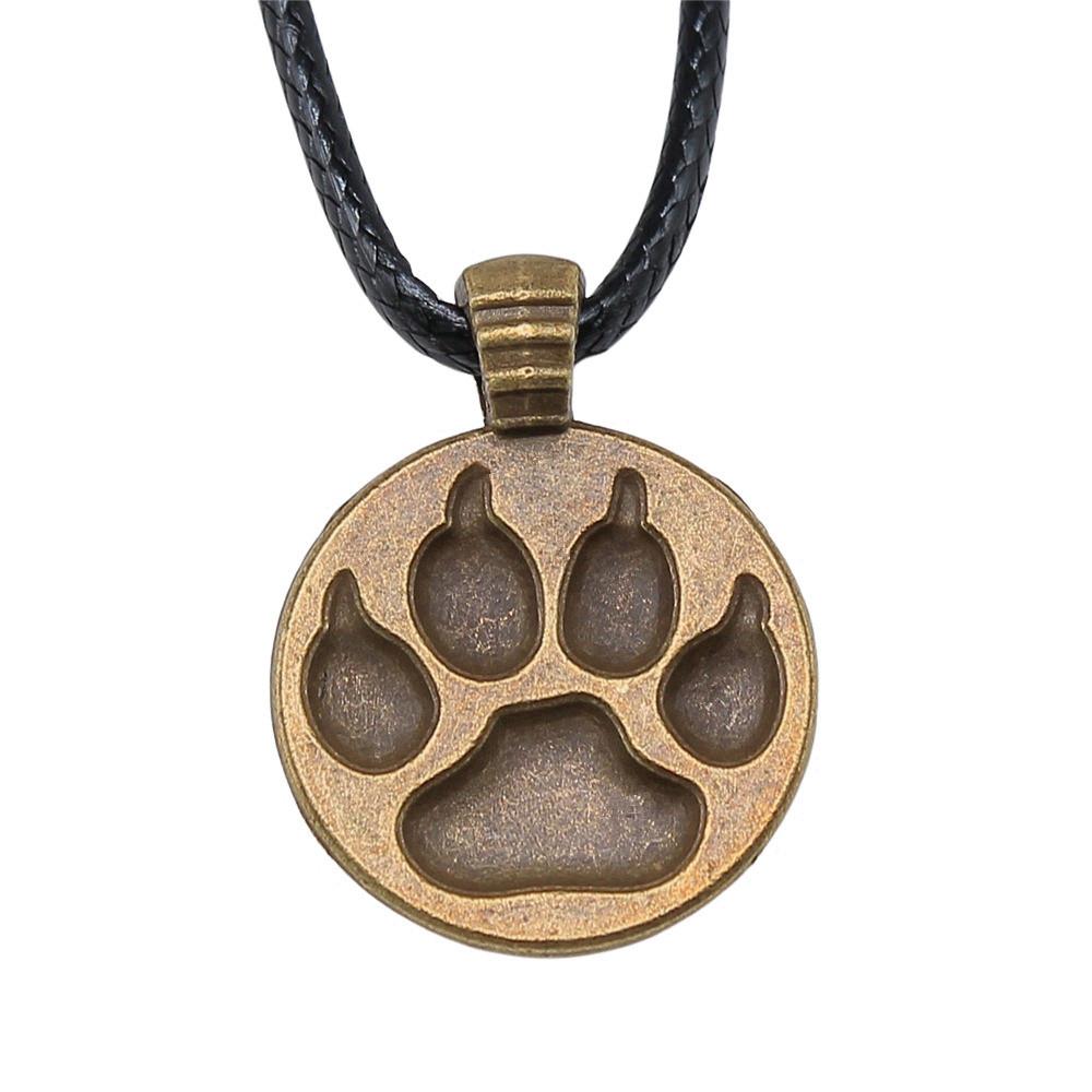 Pendentif Faune du Royaume Animalier Métal Bronze Antique Collier Ras-du-cou pour Femme Cadeau Mode