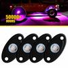 4X LED Purple Rock Light Underbody Light For Jeep Offroad Truck ATV UTV Boat EXV