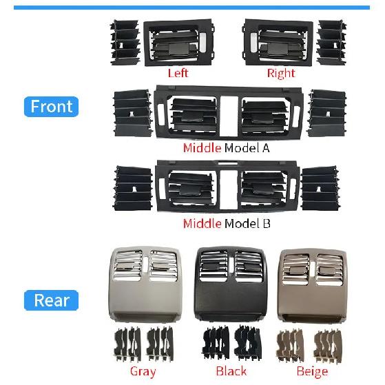 Car Front Rear AC Air Vent Grille Panel Cover Replacement Accessory For Mercedes Benz C Class W204 2008-2010 C180 C200 C220 C300