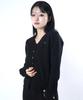 STARRYEYED V-Neck Cardigan Knit Skirt Set (Black)