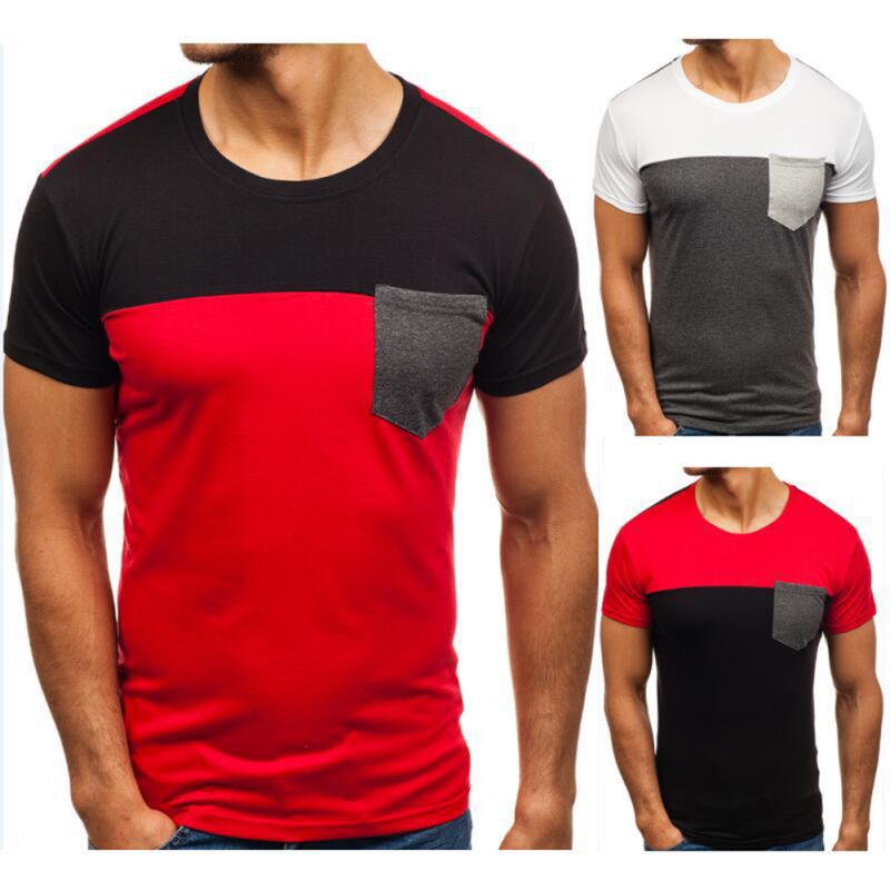 Men Fashion Casual Short Sleeve Slim T 