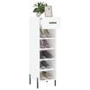 Shoe Cabinet White 30x35x105 cm Particleboard