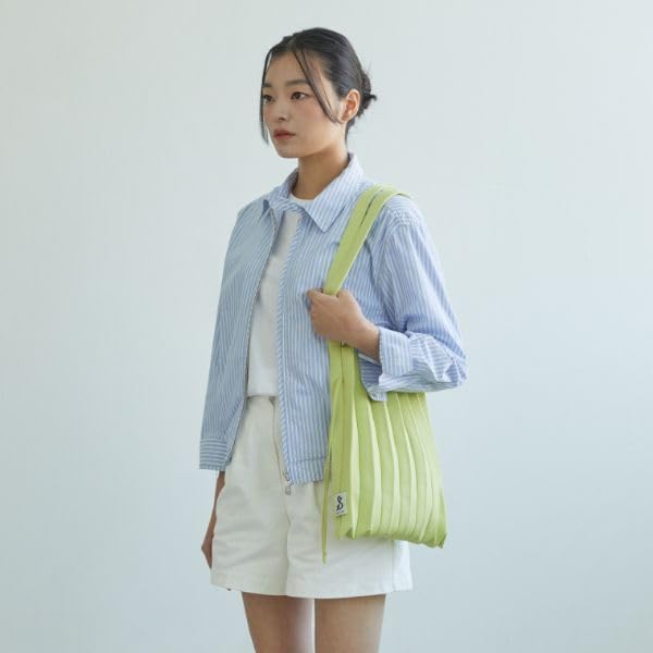Joseph & Stacey Lucky Pleated Knit (M) Pistachio